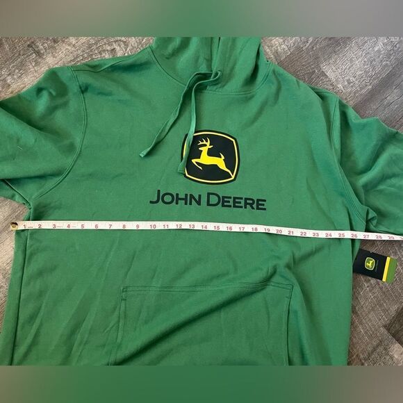 John Deere Core Graphic Logo Hoodie Green - Size XXL - Picture 6 of 8